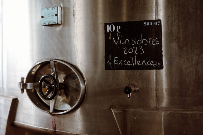 vinification de la cave Vinsio